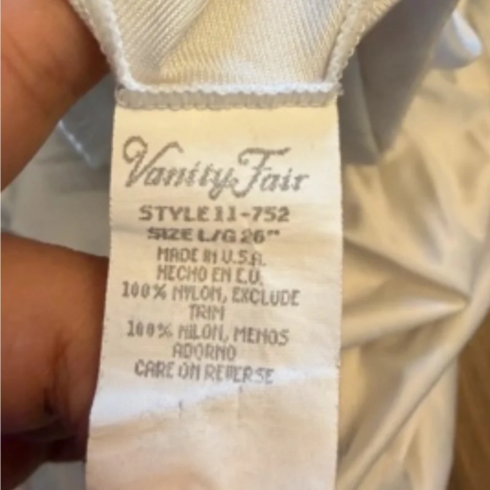 Vanity Fair Cream Maxi Slip Skirt
